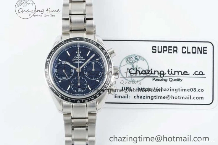 0217 Speedmaster Racing Master SS HKF Best Edition Black Dial on SS Bracelet A Versatile 7810